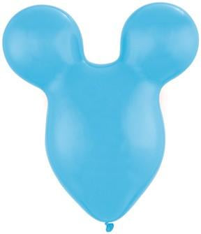 Qualatex Latex Pale Blue Mousehead 15″ Latex Balloons (50 count)
