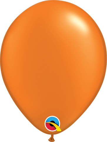 Qualatex Latex Pearl Mandarin Orange 5″ Latex Balloons (100 count)