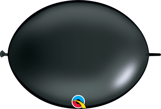 Qualatex Latex Pearl Onyx Black 06" QuickLink® Balloons (50 count)
