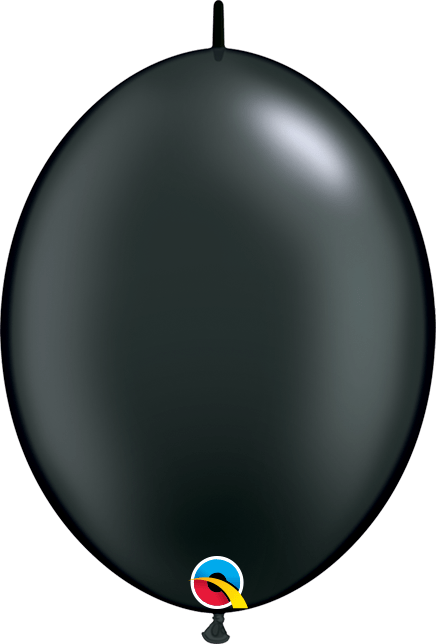 Qualatex Latex Pearl Onyx Black 06" QuickLink® Balloons (50 count)