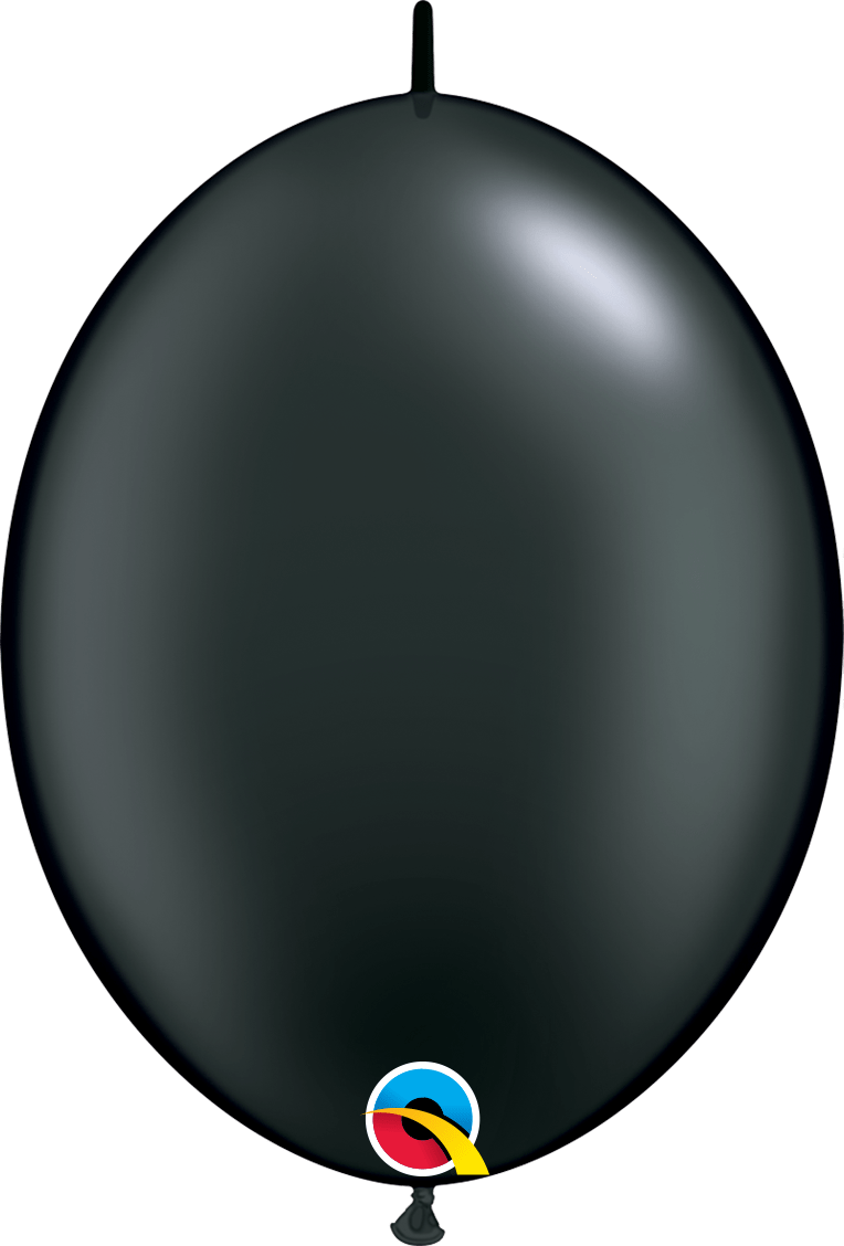 Qualatex Latex Pearl Onyx Black 12" QuickLink® Balloons (50 count)