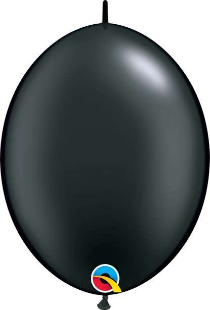 Qualatex Latex Pearl Onyx Black 12" QuickLink® Balloons (50 count)
