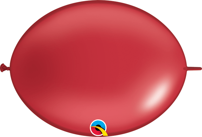 Qualatex Latex Pearl Ruby Red 06" QuickLink® Balloons (50 count)