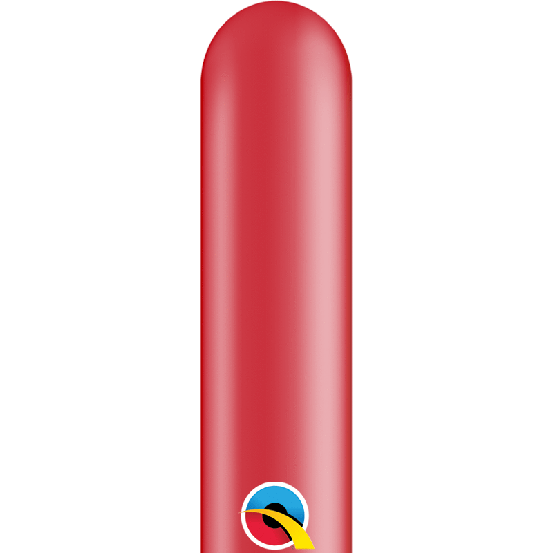 Qualatex Latex Pearl Ruby Red 260Q Latex Balloons (100)