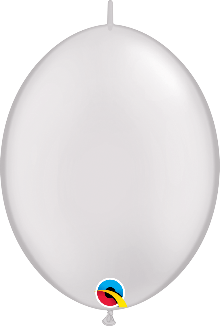 Qualatex Latex Pearl White 12" QuickLink® Balloons (50 count)