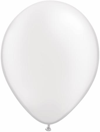 Qualatex Latex Pearl White 16″ Latex Balloons (50 count)