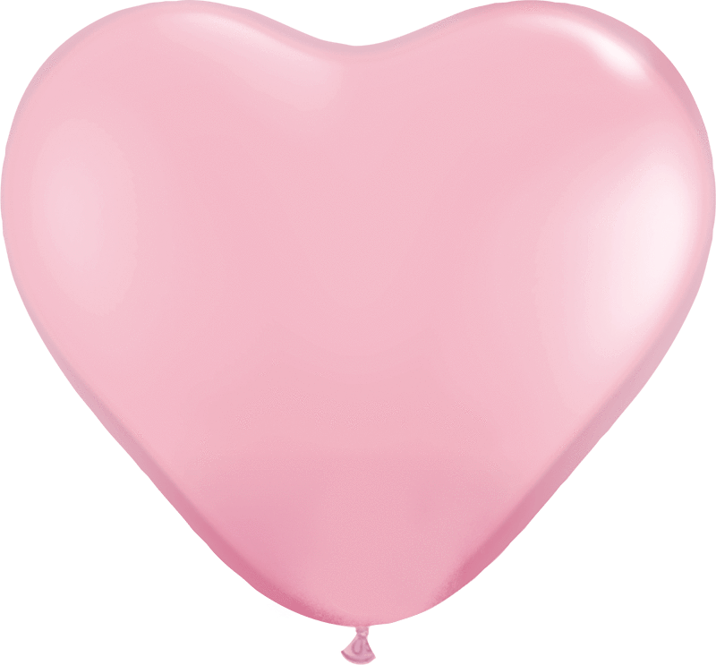 Pink 11″ Heart Latex Balloons (100 count)
