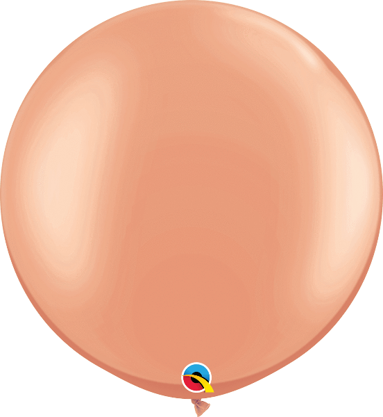 Qualatex Latex Rose Gold 30″ Spherical Latex Balloons (2)