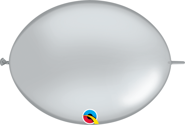 Qualatex Latex Silver 06" QuickLink® Balloons (50 count)