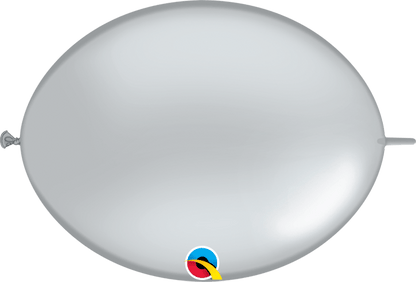 Qualatex Latex Silver 06" QuickLink® Balloons (50 count)