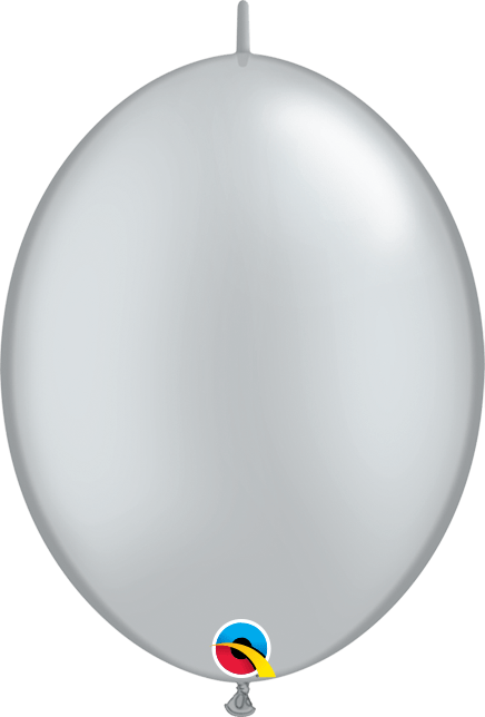 Qualatex Latex Silver 06" QuickLink® Balloons (50 count)