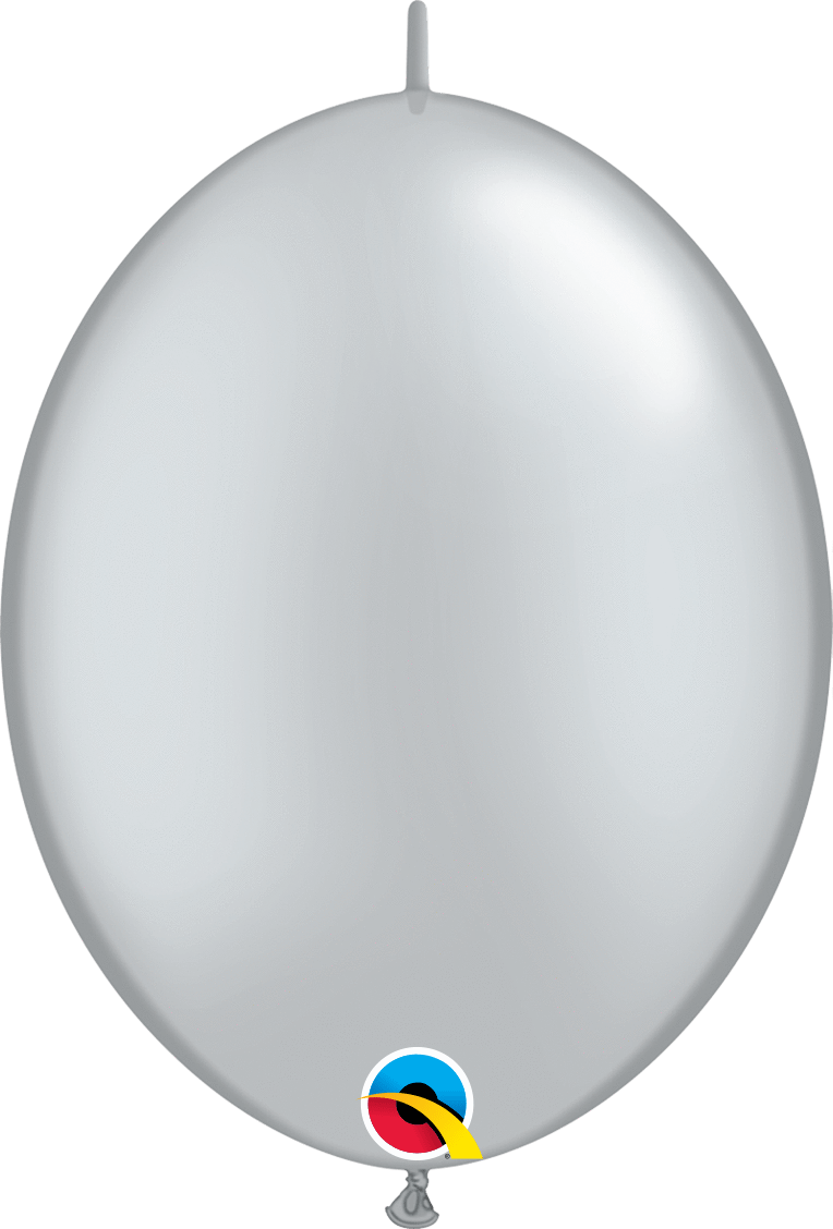 Qualatex Latex Silver 12″ QuickLink Latex Balloons (50)