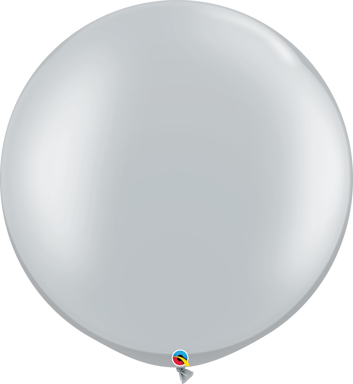 Qualatex Latex Silver 30" Round Latex Balloon (2 count)