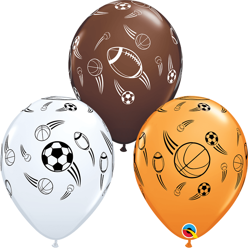 Qualatex Latex Sports Balls 11″ Latex Balloons (50)