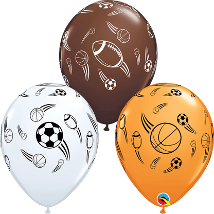Qualatex Latex Sports Balls 11″ Latex Balloons (50)
