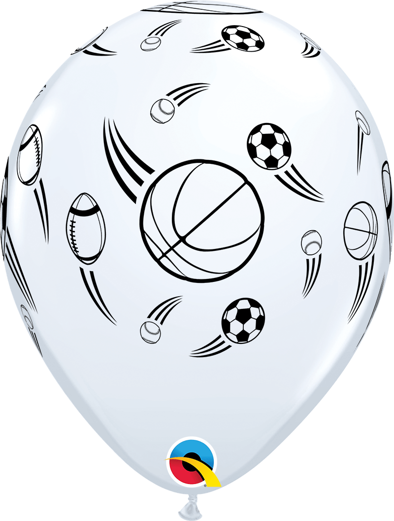 Qualatex Latex Sports Balls 11″ Latex Balloons (50)