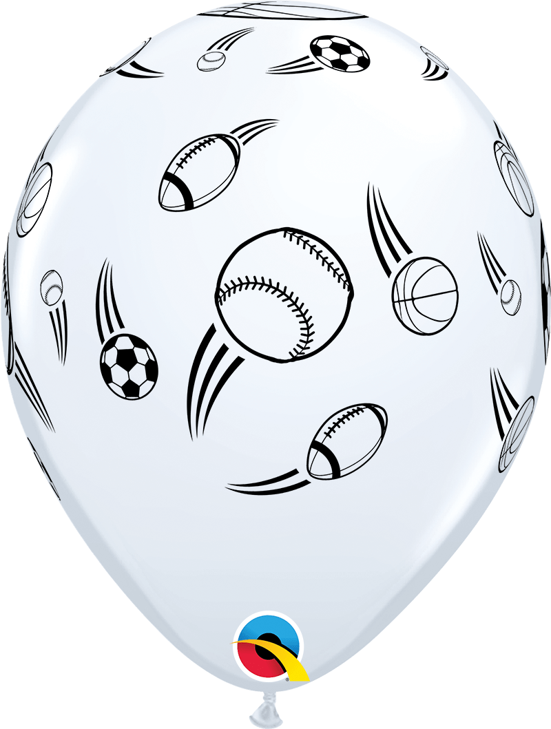 Qualatex Latex Sports Balls 11″ Latex Balloons (50)