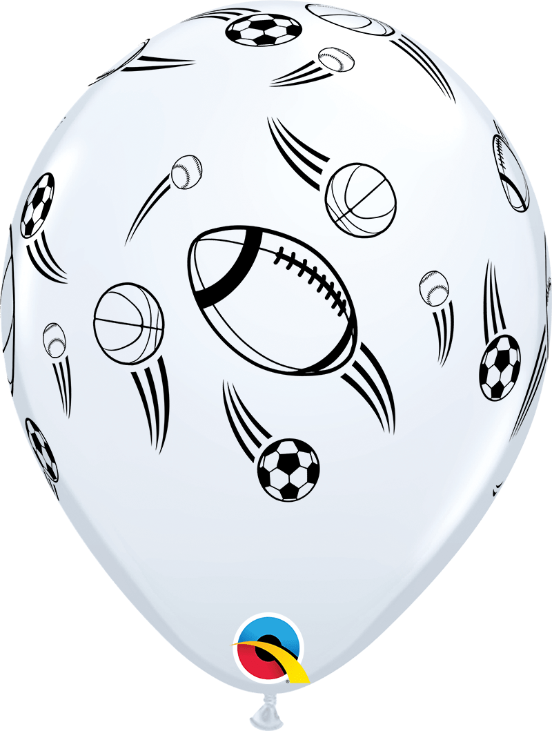 Qualatex Latex Sports Balls 11″ Latex Balloons (50)