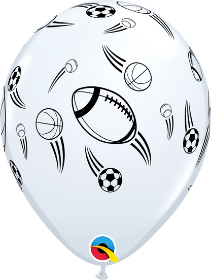Qualatex Latex Sports Balls 11″ Latex Balloons (50)