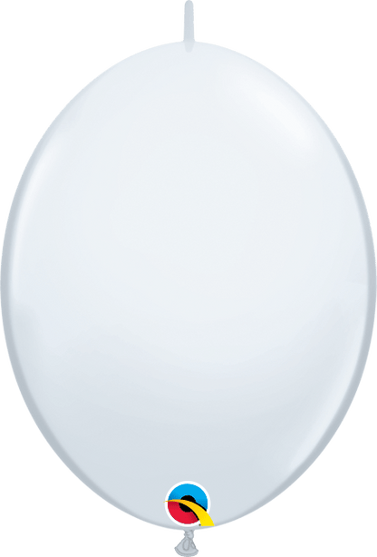 Qualatex Latex White 06" QuickLink® Balloons (50 count)