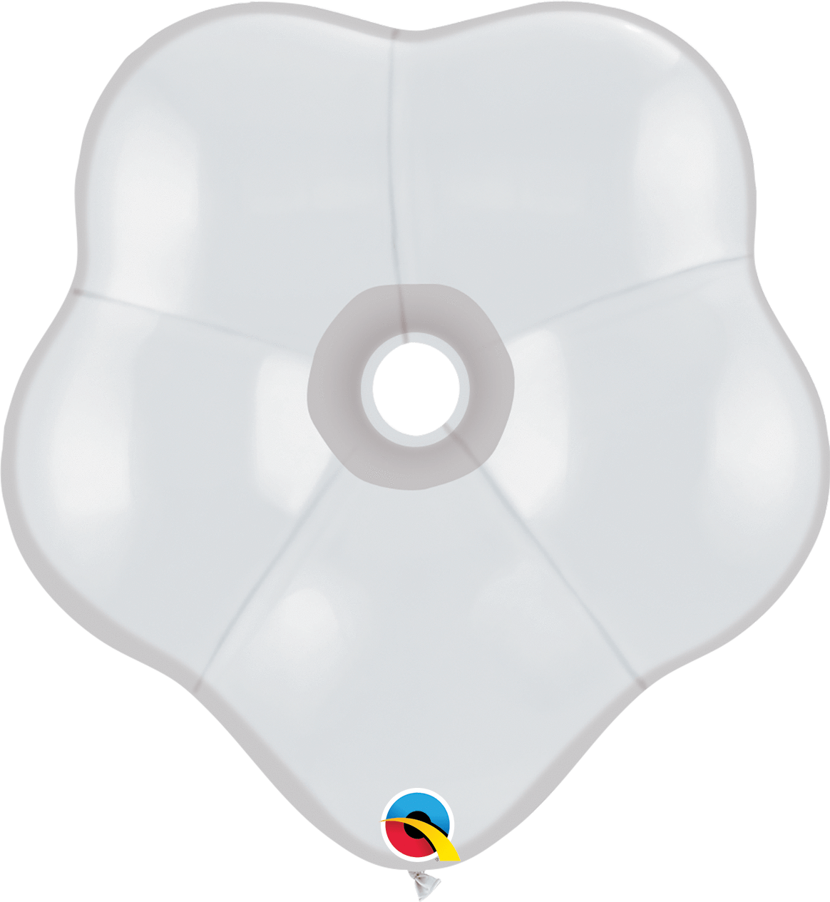 White 16″ GEO Blossom Latex Balloons (50)