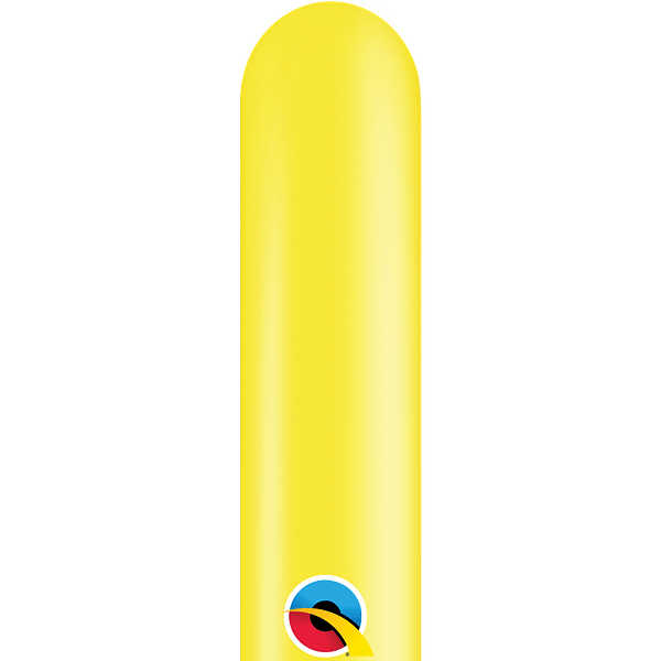 Qualatex Latex Yellow 260Q Latex Balloons (100)