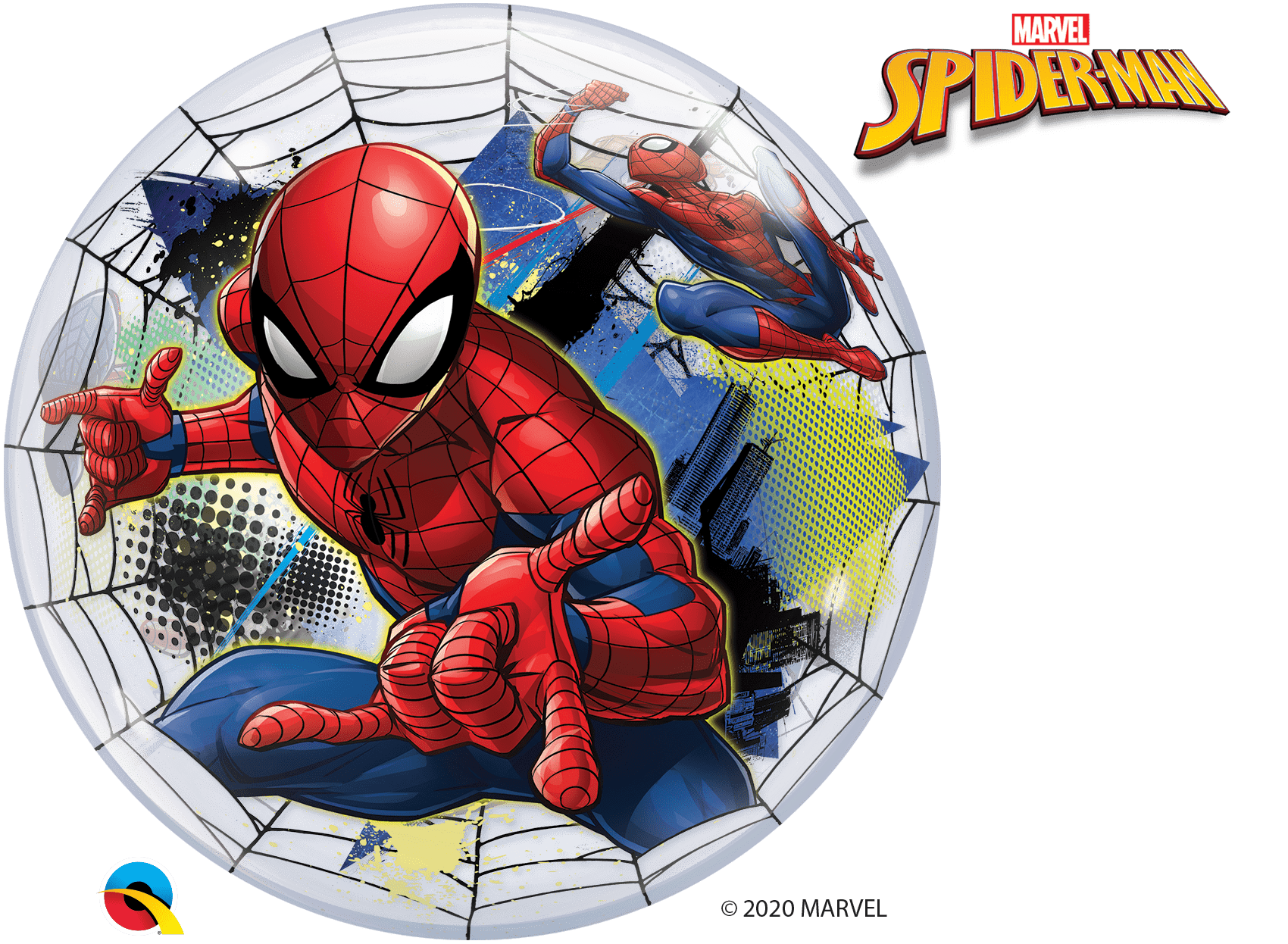 Qualatex MARVEL'S Spider-Man Web Slinger 22″ Bubble Balloon