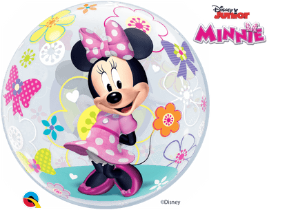 Qualatex Mylar & Foil 22" Disney Minnie Mouse Bow-Tique Bubble Balloon