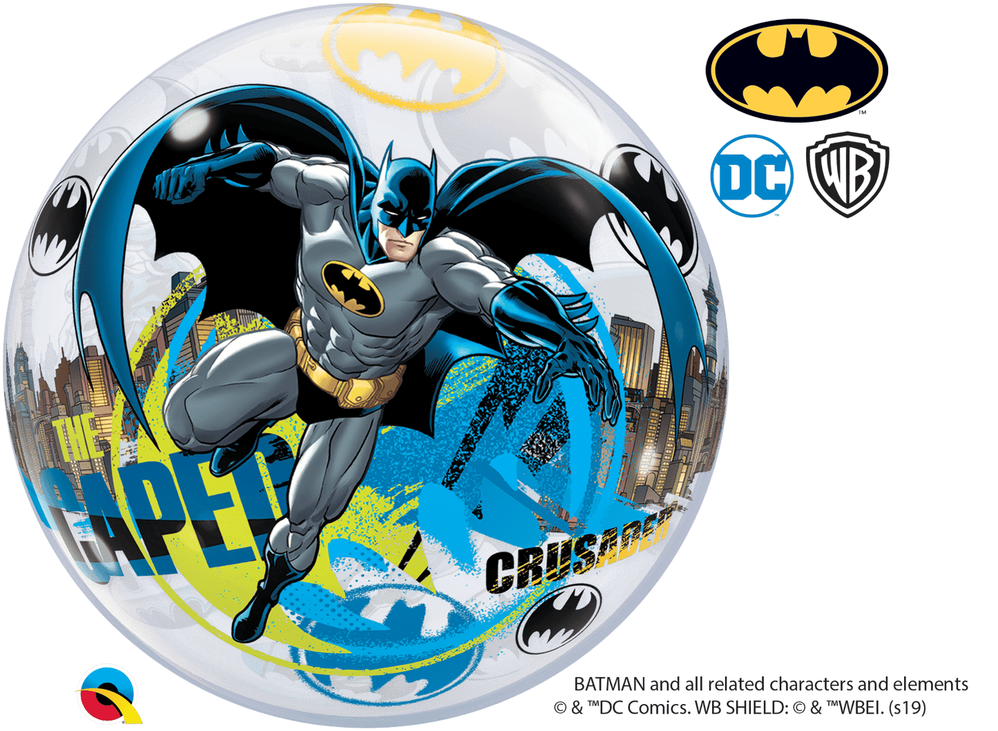 Qualatex Mylar & Foil 22" Round BATMAN: The Caped Crusader
