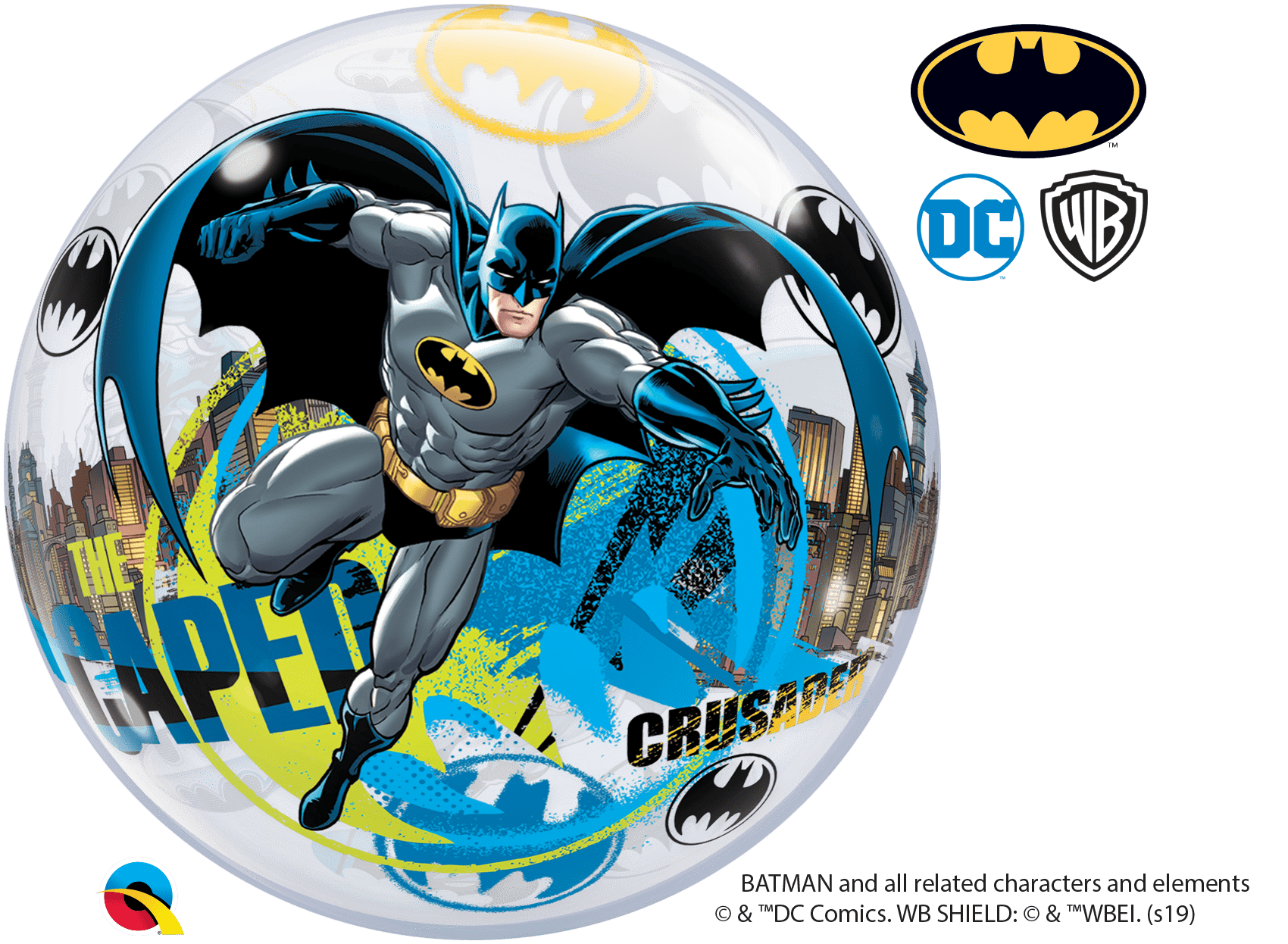 Qualatex Mylar & Foil 22" Round BATMAN: The Caped Crusader