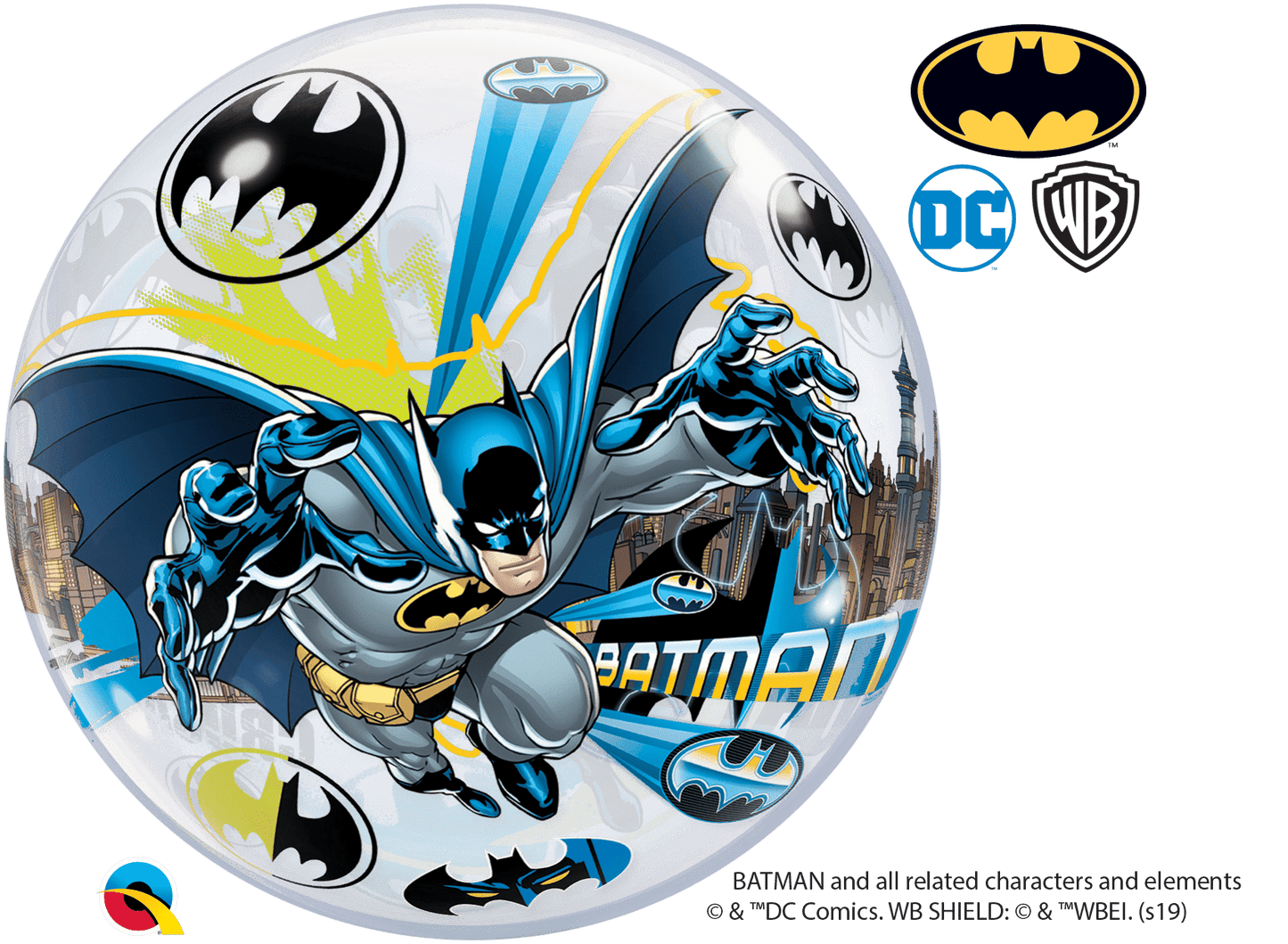Qualatex Mylar & Foil 22" Round BATMAN: The Caped Crusader