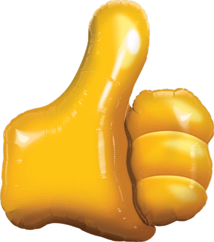 Qualatex Mylar & Foil 35" Giant Thumbs Up Balloon