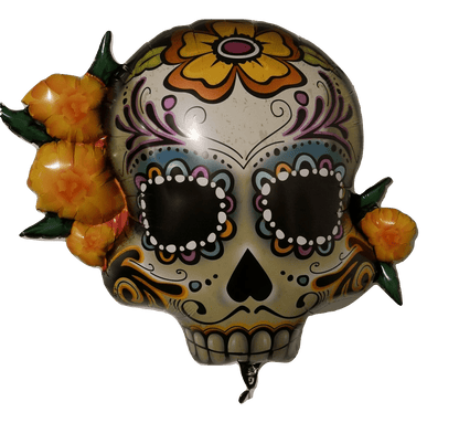 Qualatex Mylar & Foil 38" Day of the Dead Skull Balloon