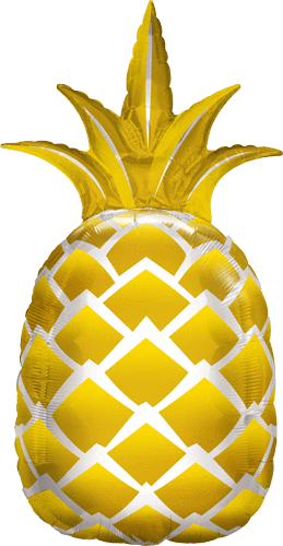Qualatex Mylar & Foil 44" Gold Metallic Pineapple Balloon