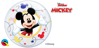 Qualatex Mylar & Foil Air-Fill Disney Mickey 12″ Bubble Balloon (10 pack)