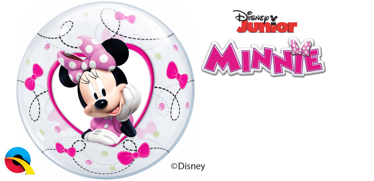 Qualatex Mylar & Foil Air-Fill Disney Minnie Bubble 12″ Balloon (10 pack)