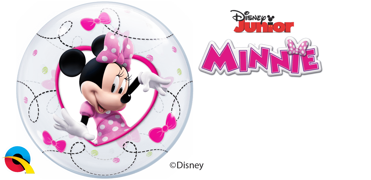 Qualatex Mylar & Foil Air-Fill Disney Minnie Bubble 12″ Balloon (10 pack)
