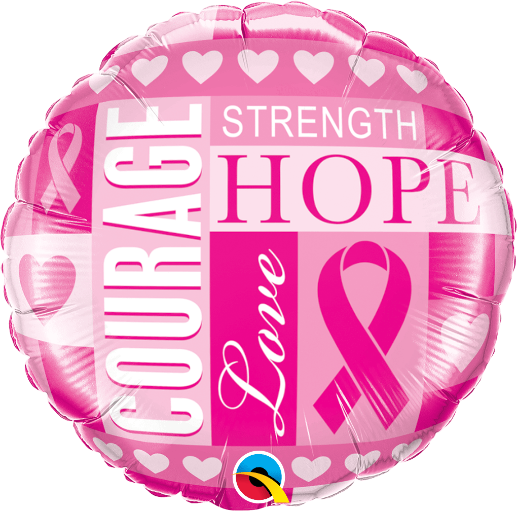 Qualatex Mylar & Foil Breast Cancer Inspirations 18″ Balloon