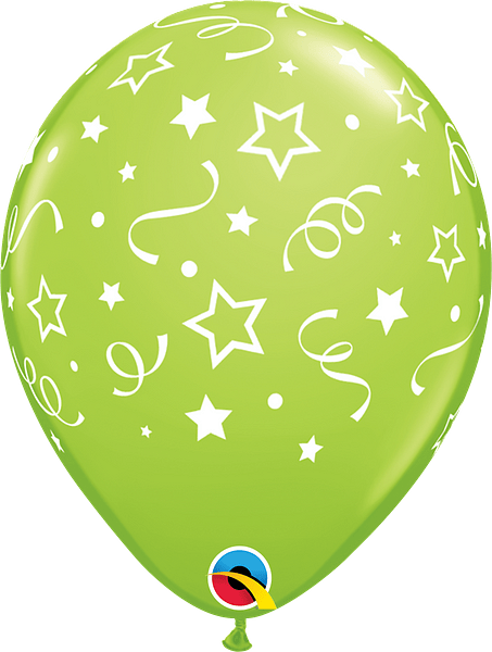 Qualatex Mylar & Foil Carnival Assortment 11in Stars Dots Confetti Carnival Assortment 11″ Balloons (50 count)