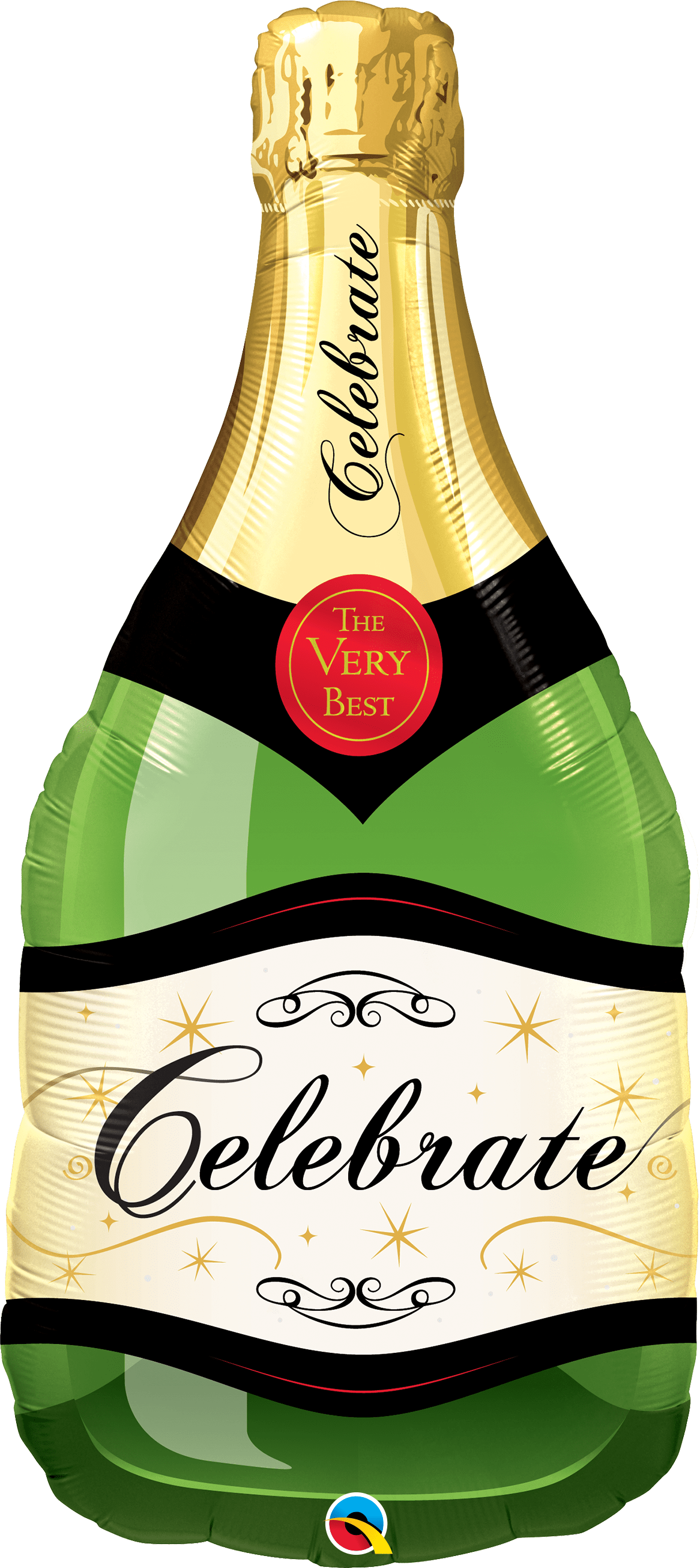 Qualatex Mylar & Foil Celebrate Champagne Bottle 39″ Foil Balloon