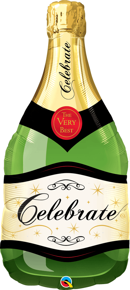 Qualatex Mylar & Foil Celebrate Champagne Bottle 39″ Foil Balloon