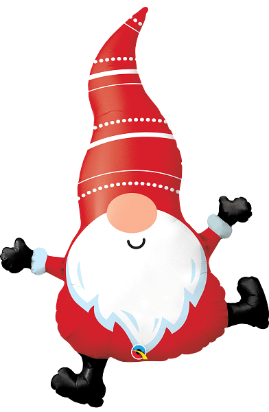 Qualatex Mylar & Foil Christmas Gnome 42″ Balloon