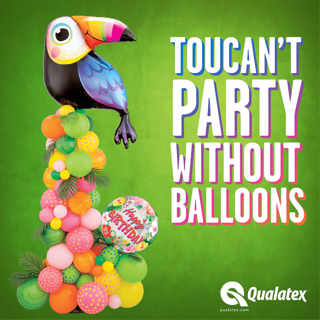 Qualatex Mylar & Foil Colorful Toucan 41″ Balloon