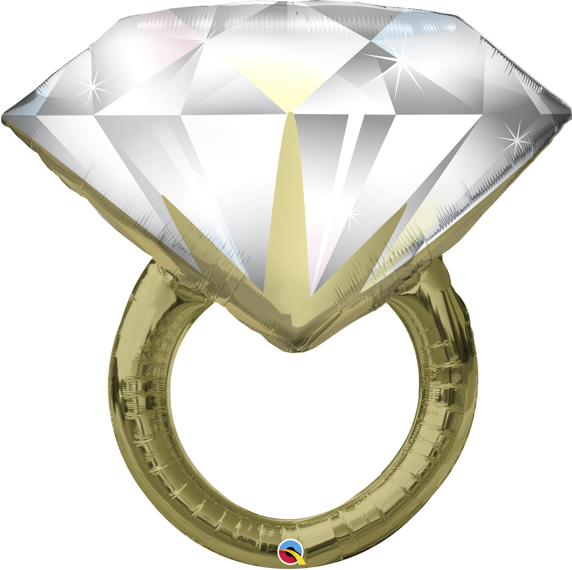 Qualatex Mylar & Foil Diamond Wedding Ring 37″ Balloon