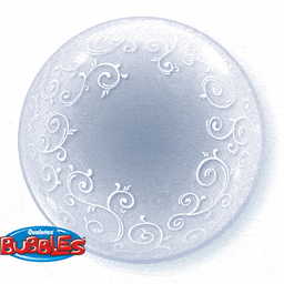 Fancy Filigree 24″ Bubble Balloon