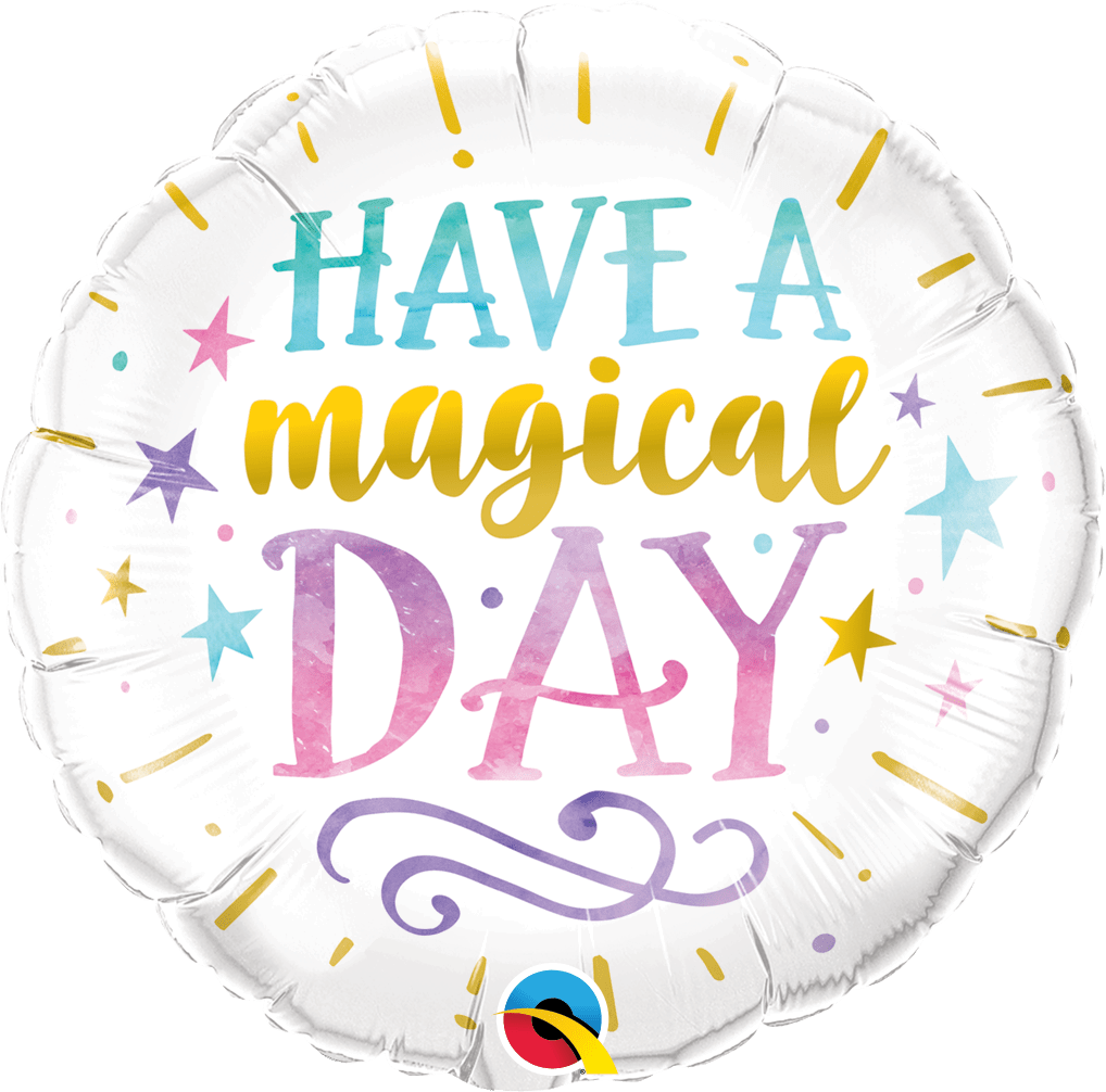 Qualatex Mylar & Foil Have A Magical Day 18″ Foil Balloon