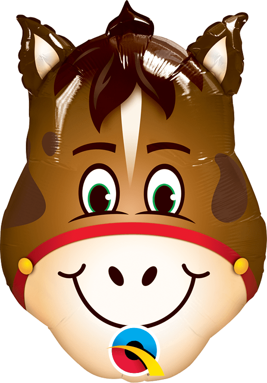 Qualatex Mylar & Foil Hilarious Horse Mini Shape (requires heat-sealing) 14″ Balloon