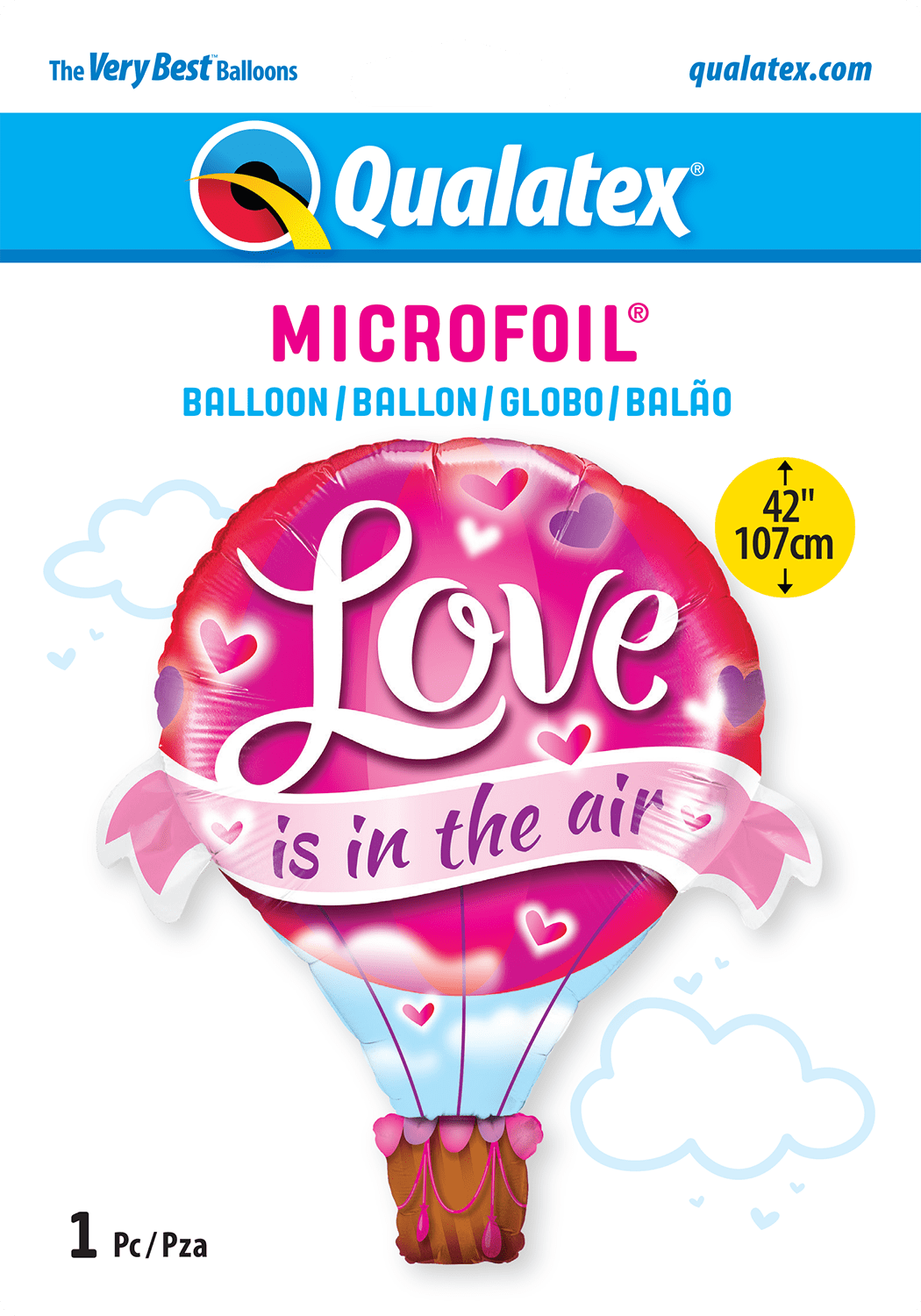 Qualatex Mylar & Foil Love In Air Hot Air Balloon 42″ Balloon