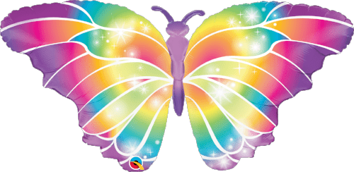 Qualatex Mylar & Foil Luminous Butterfly 35" Balloon