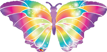 Qualatex Mylar & Foil Luminous Butterfly 35" Balloon